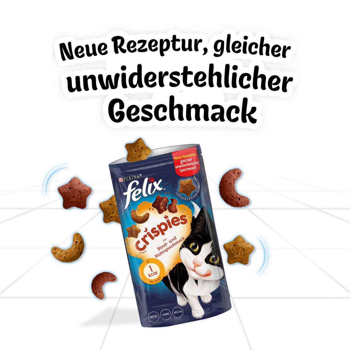 FELIX Crispies Katzensnack Rind- und Huhngeschmack