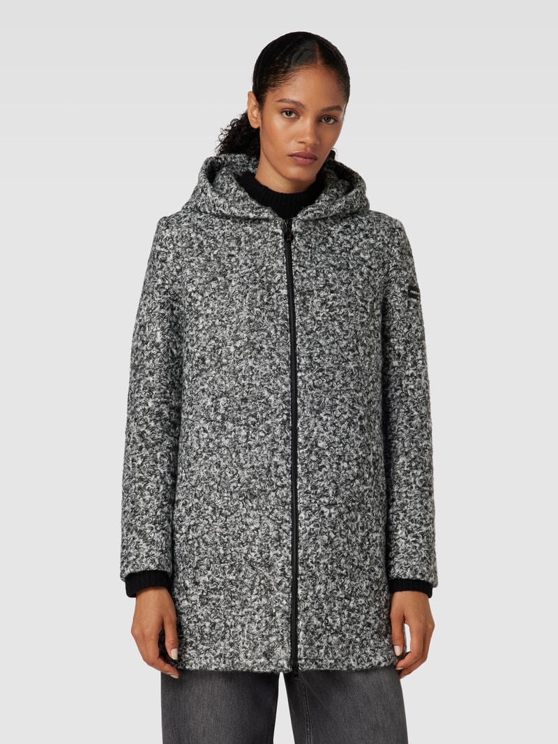 Jacke mit Kapuze Modell 'ZADA' in schwarz