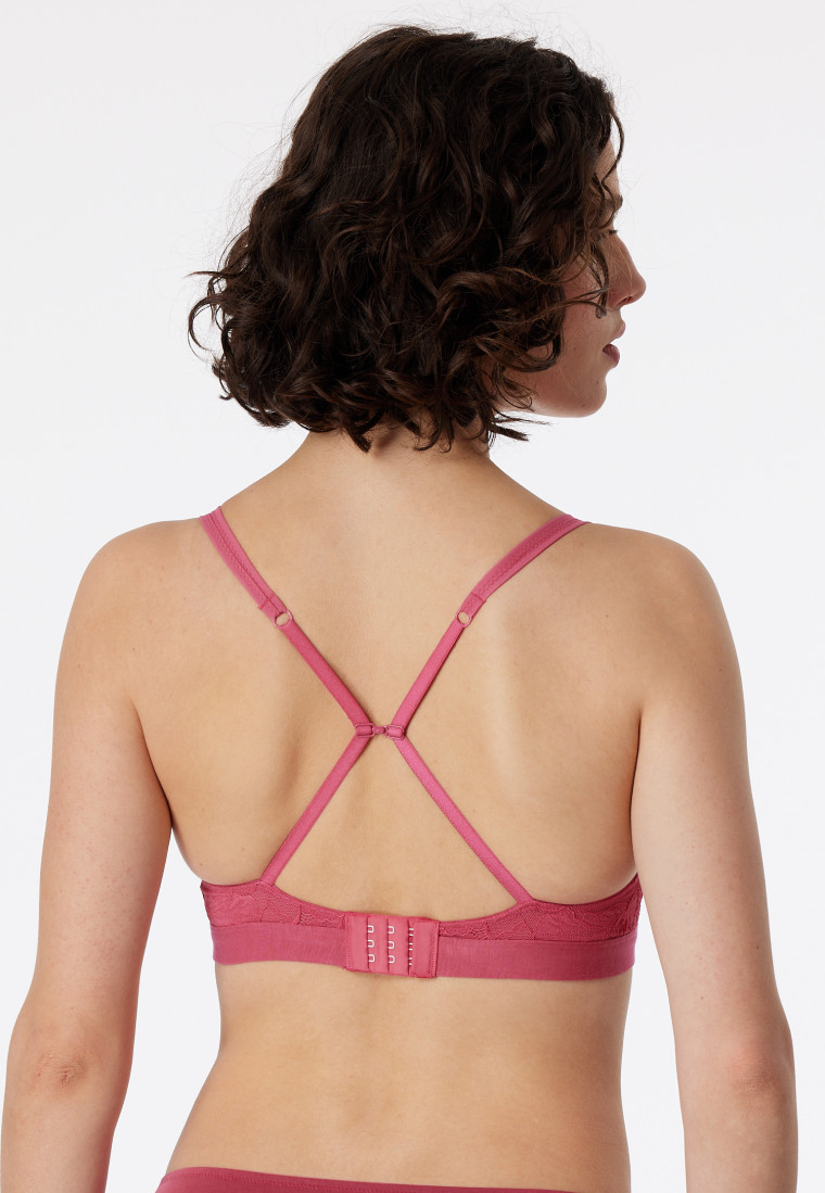 Soft BH bügellos Racerback pink - Modal & Lace