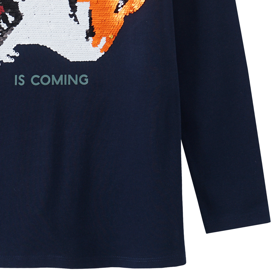 Jungen Langarmshirt mit Wendepailletten
