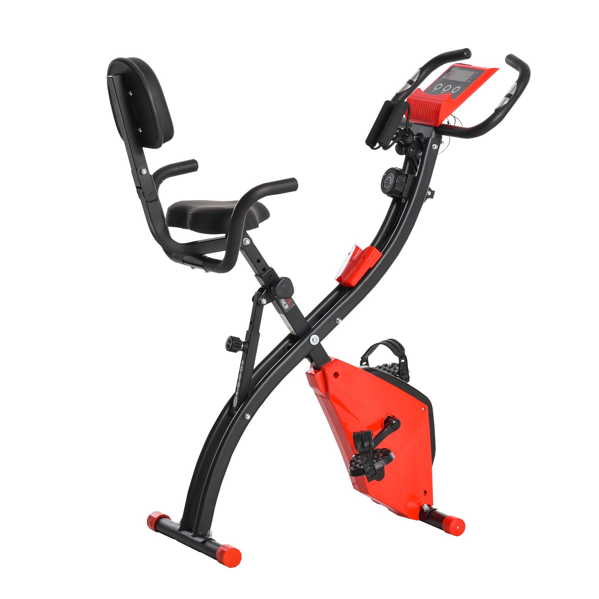 HOMCOM Heimtrainer Fahrradtrainer mit LCD Display