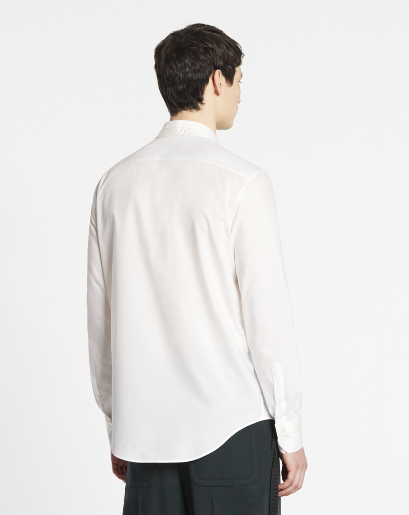 CHEMISE A DETAILS GROS GRAIN