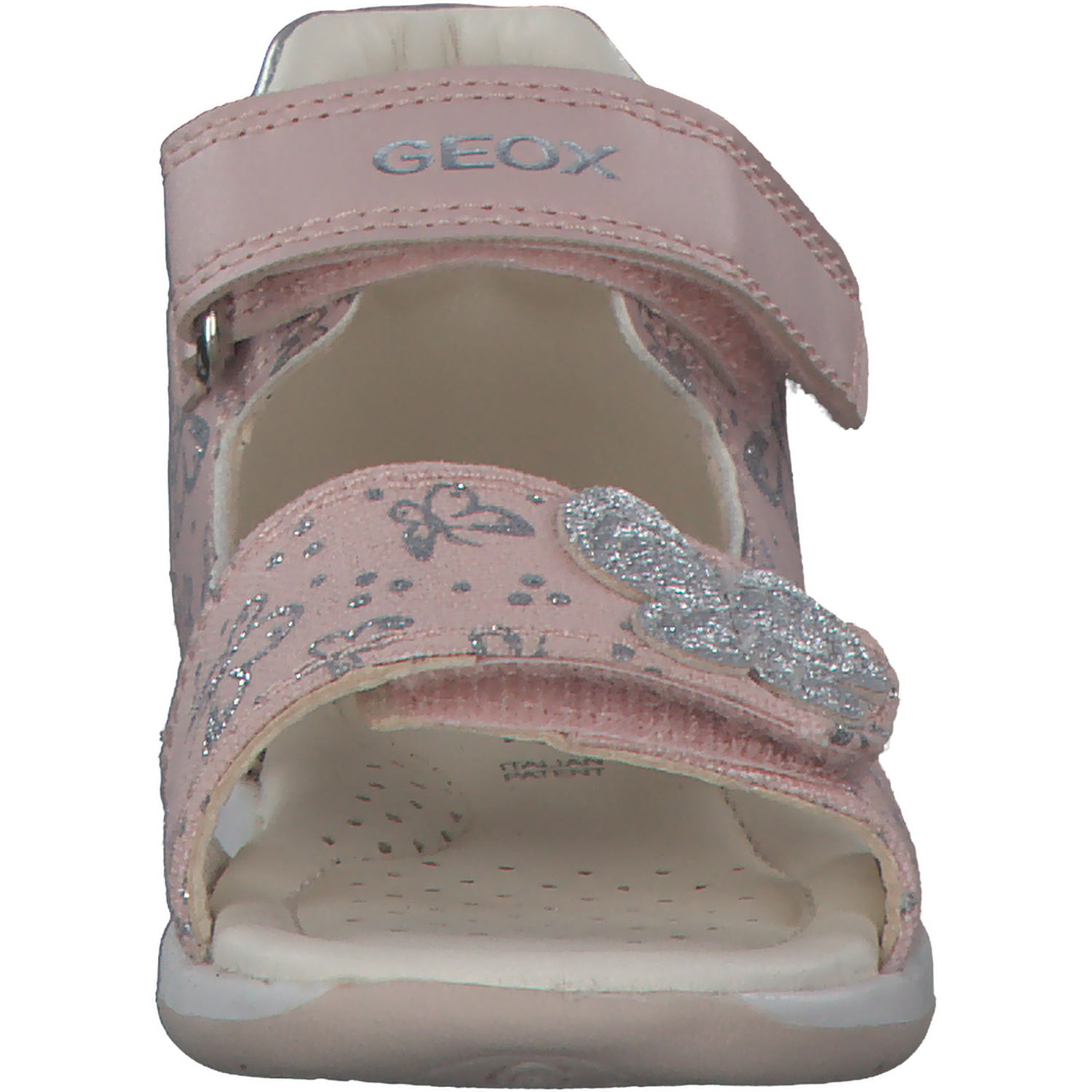 Geox B250YC, Sandalen (Kinder), Kinder, LT ROSE/SILVER