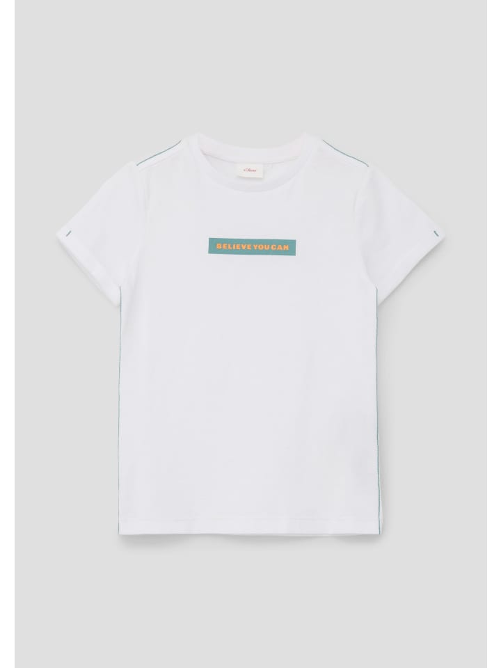 s.Oliver T-Shirt kurzarm in Weiß günstig kaufen