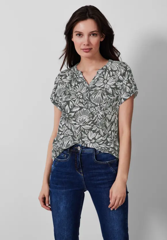 CECIL T-Shirt mit Blumenmuster