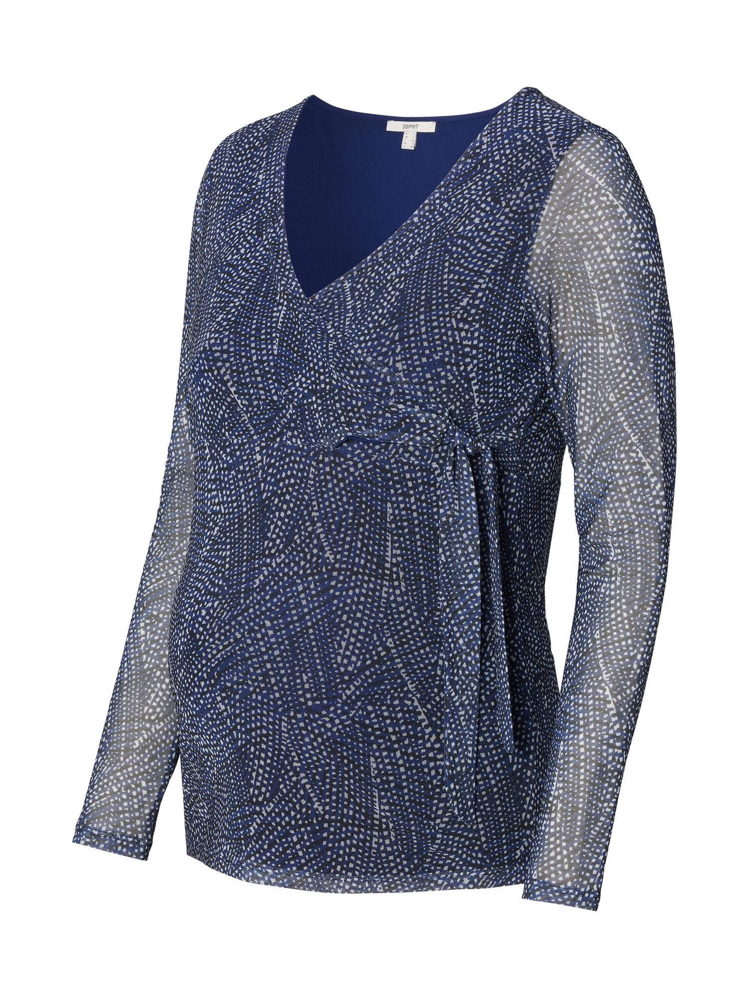 ESPRIT maternity Umstandsshirt Umstandsoberteil in Wickelform mit Print