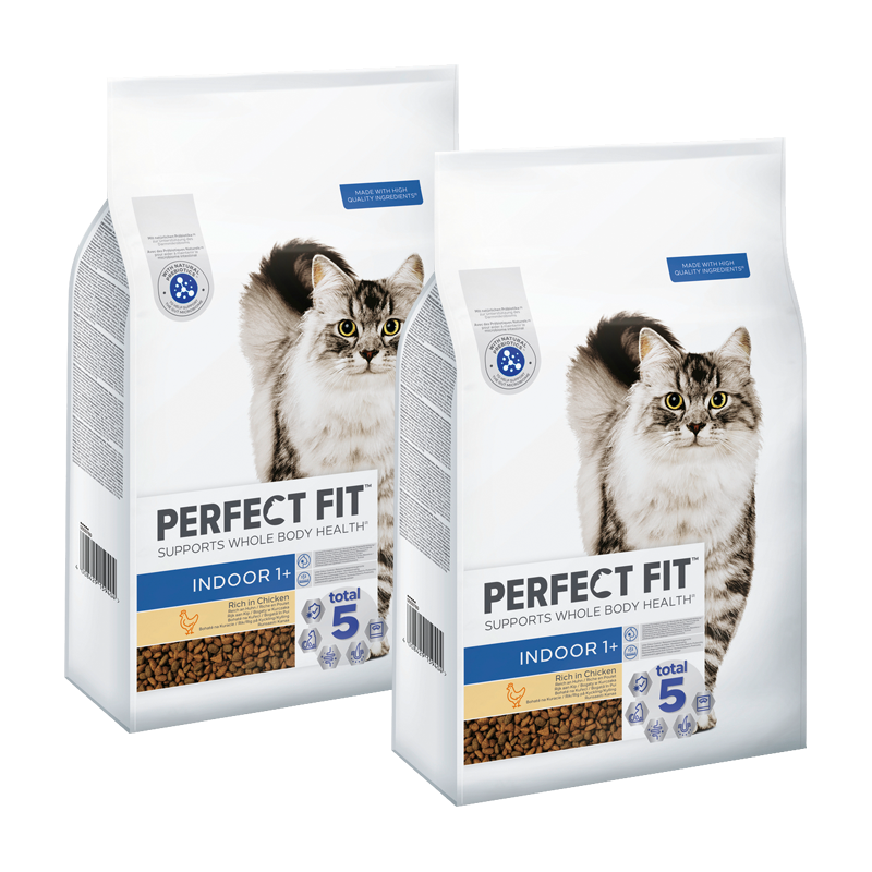 PERFECT FIT Trockenfutter PERFECT FIT Indoor 1+ Huhn 2x7 kg