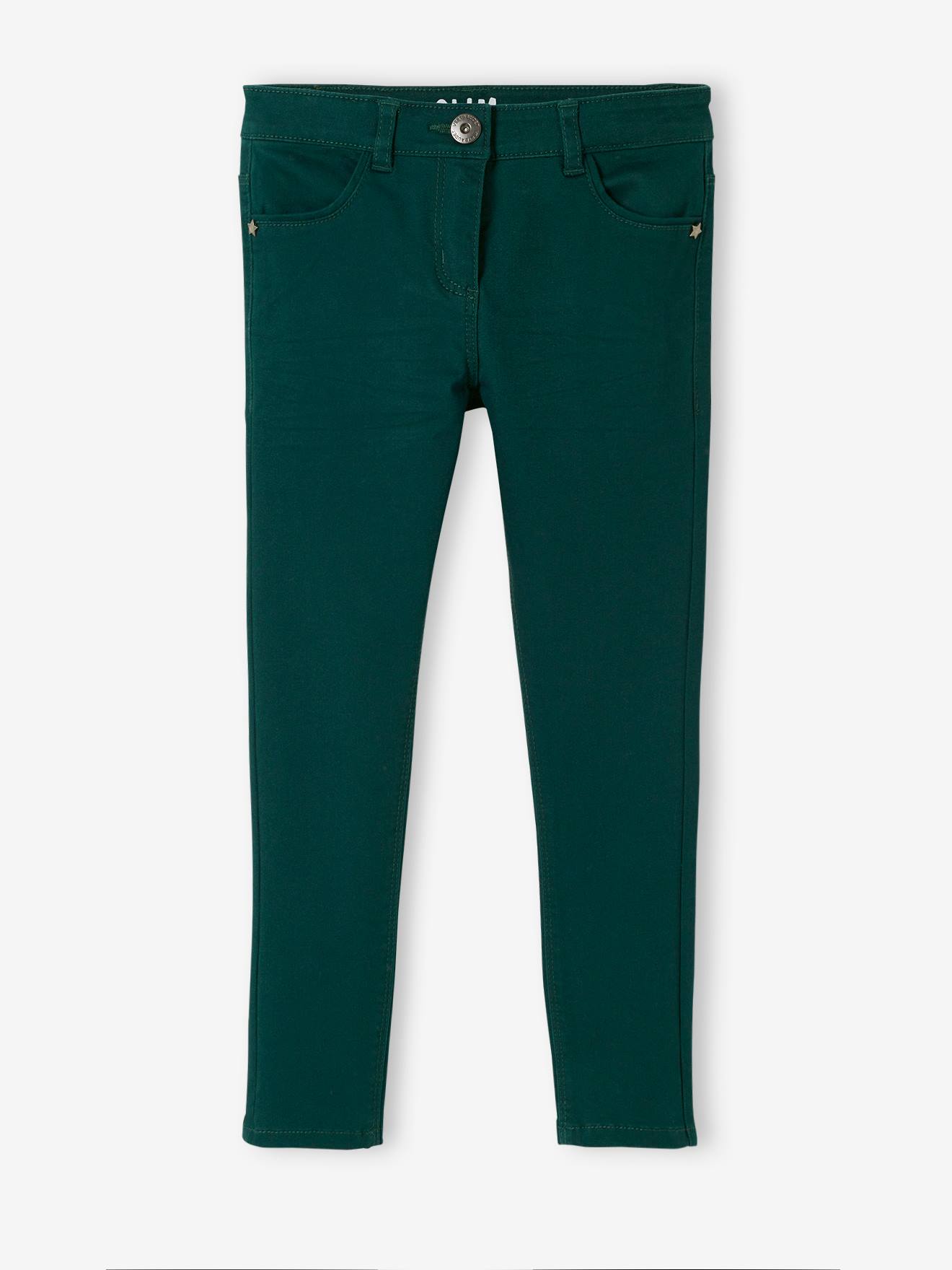 Pantalon slim Morphologik fille tour de hanches FIN framboise