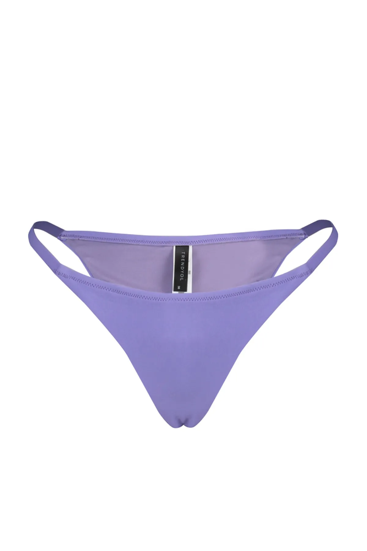 Trendyol Collection  Lilafarbene Paspelierung für Bikinihose mit normalem Beinausschnitt TBESS22BA0232