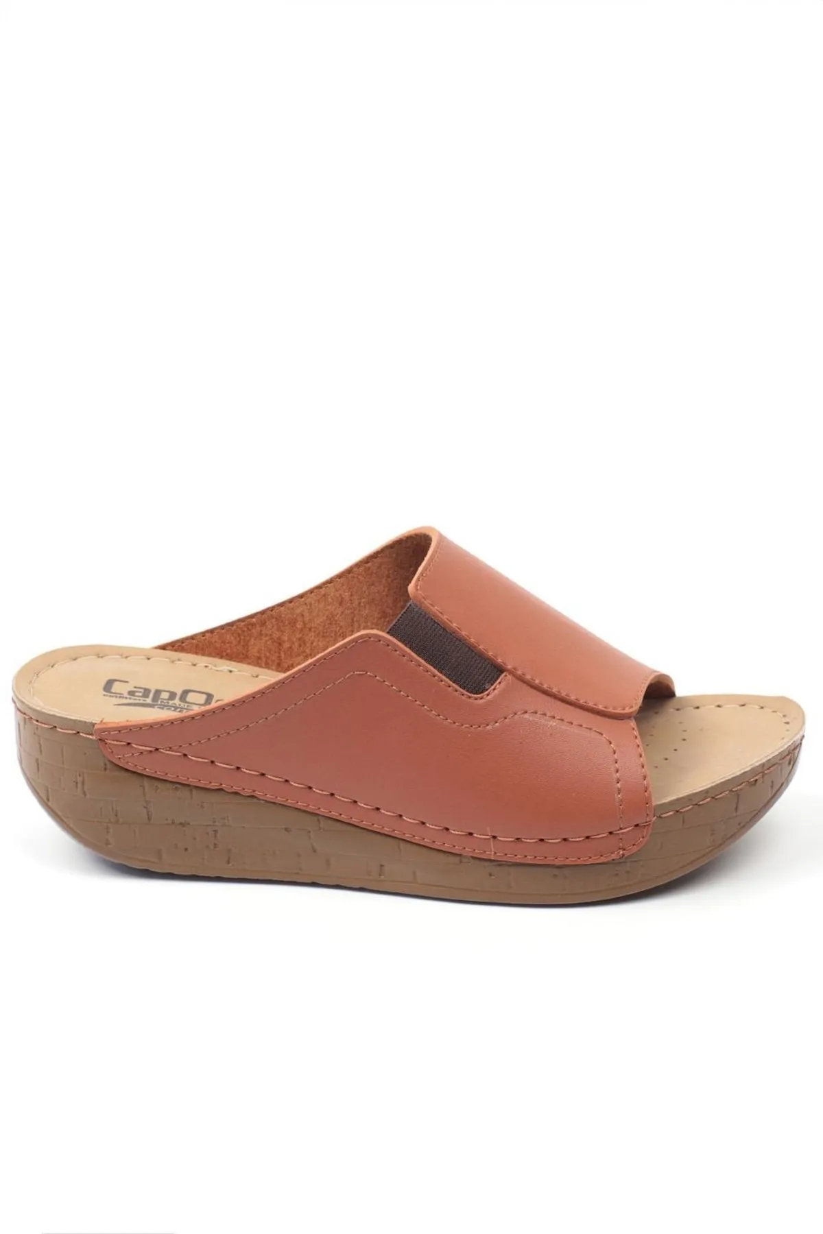 Capone Outfitters  Anatomisch weiche, bequeme Mutterhausschuhe mit Keilabsatz
