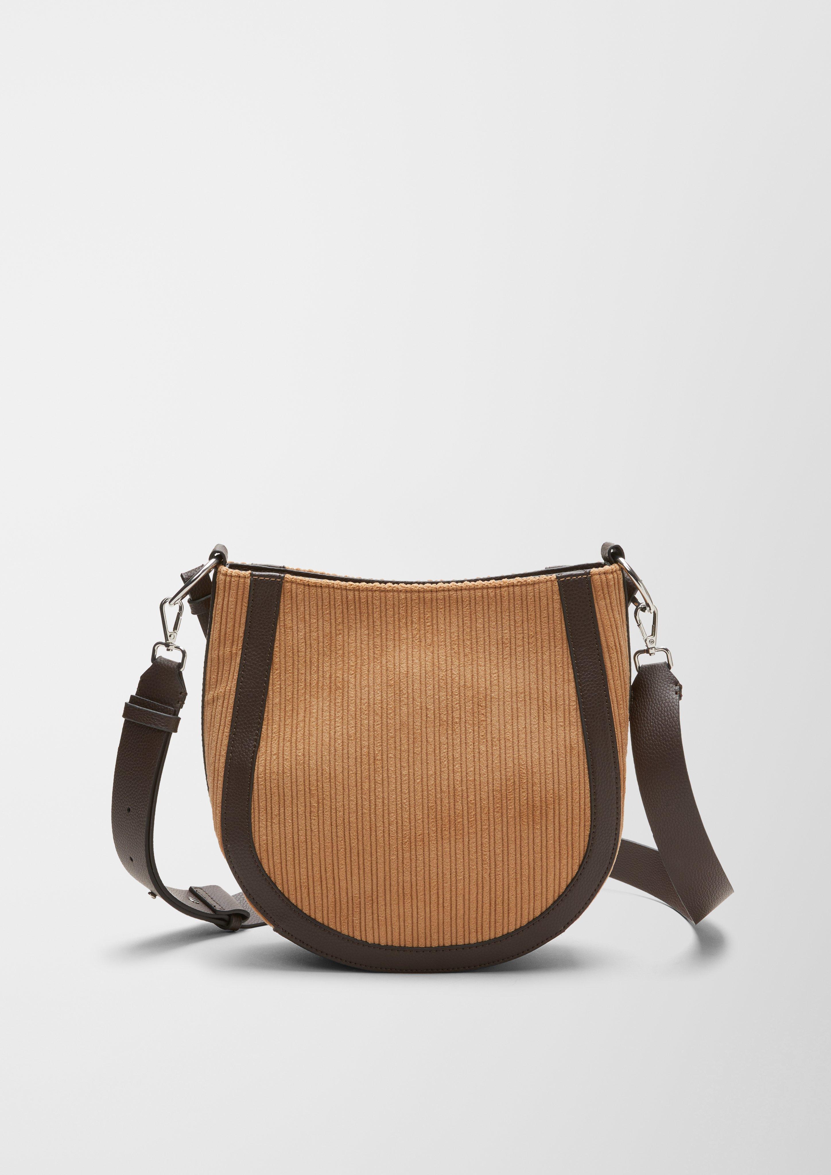 Hobo Bag aus Cord und Lederimitat  2120497-8469