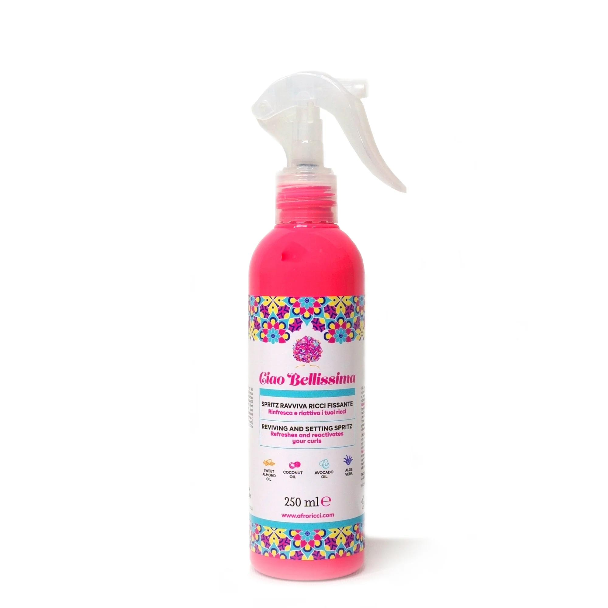 Ciao Bellissima Spritz Spray Revitalizador de Rizos - Spray para Estilizar y Dar Acabado al Cabello