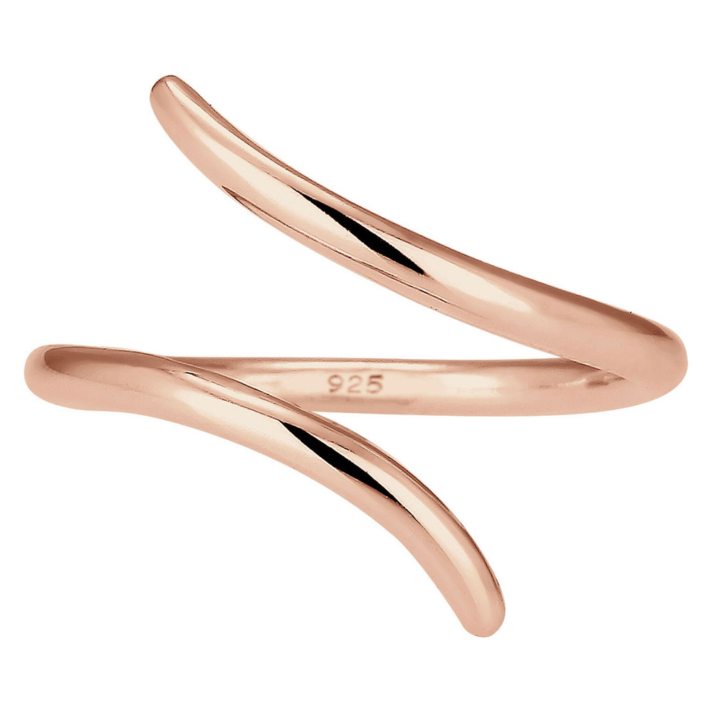 Elli Elli Bague Femmes Enroulement Statement Géo en Argent Sterling 925 Bague
