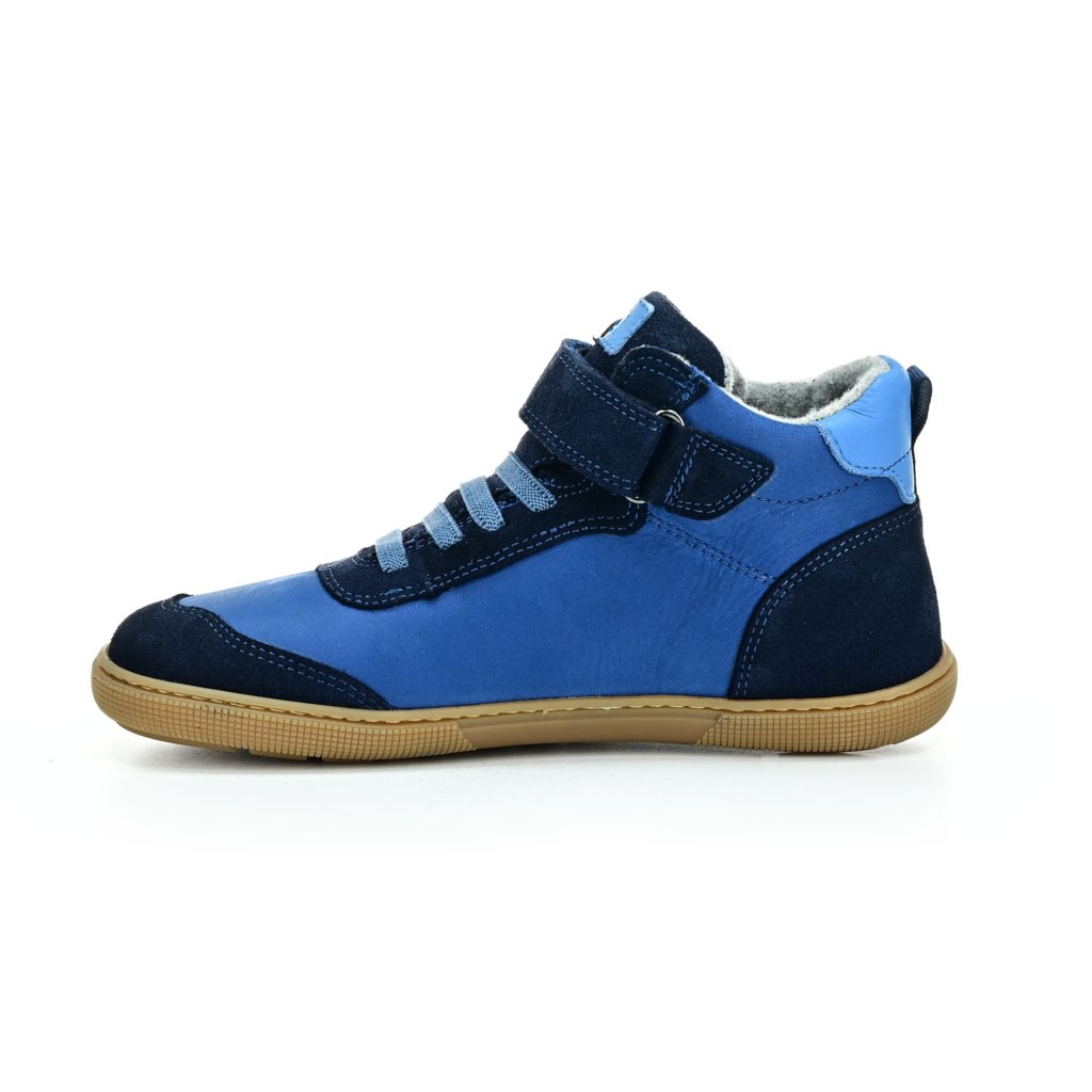 Koel4kids Devo Tex Print Merin Blue Winterbarfußschuhe