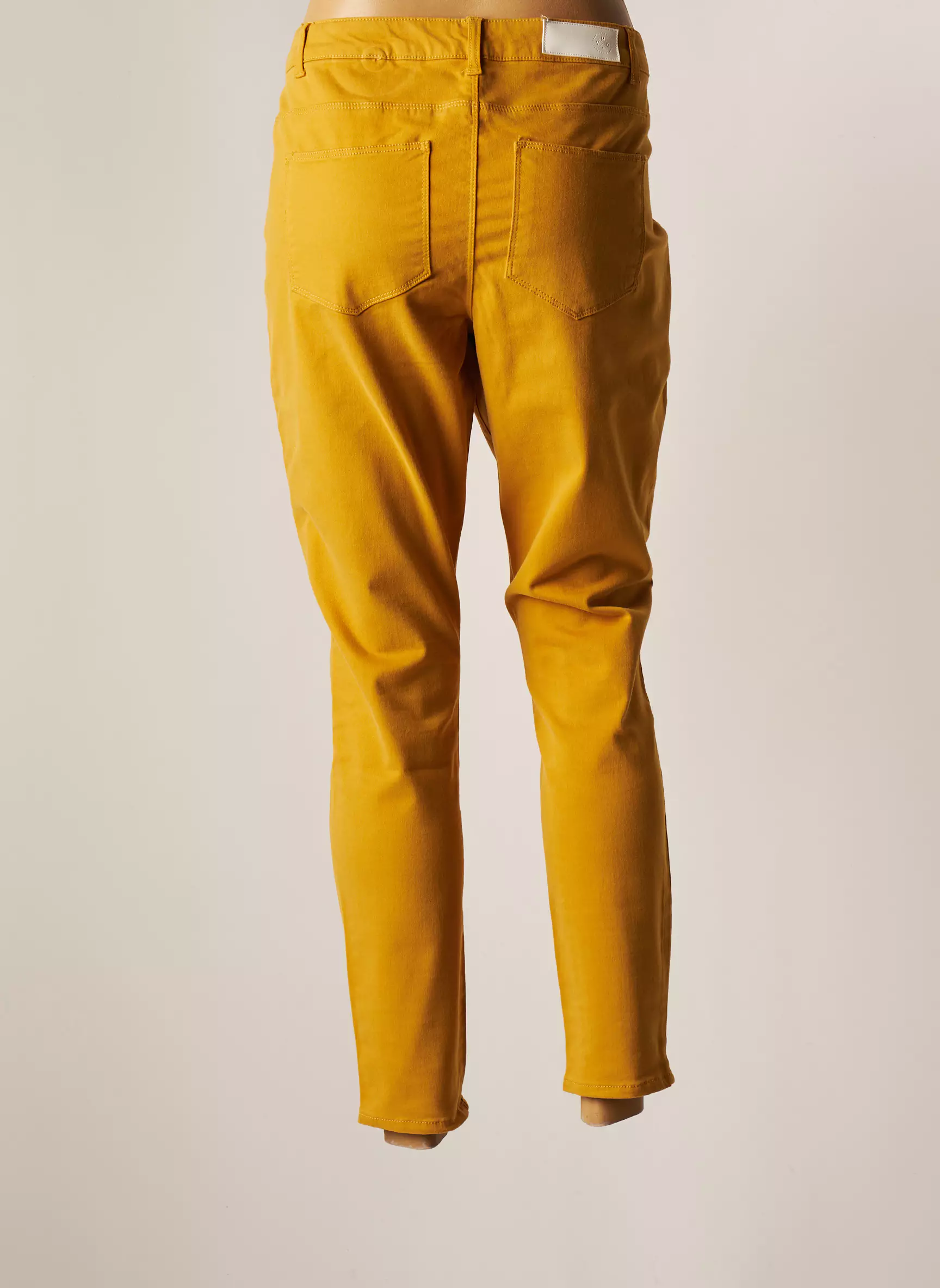 Vero Moda Pantalons Slim Femme couleur jaune