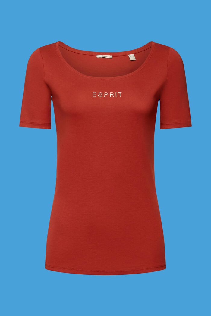 Jersey-T-Shirt mit Glitter-Logo