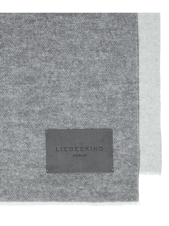 LIEBESKIND BERLIN Wollschal in Grau/ Weiß - (L)240 x (B)50 cm günstig kaufen onesize