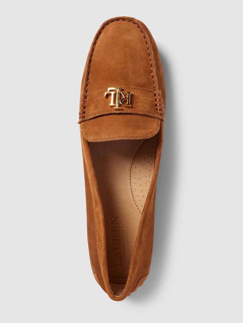 Penny-Loafer aus Leder mit Label-Detail Modell 'BARNSBURY' in camel