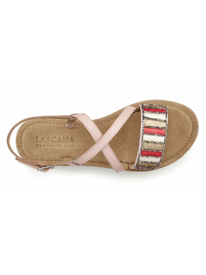LASCANA Sandale in rosé günstig kaufen