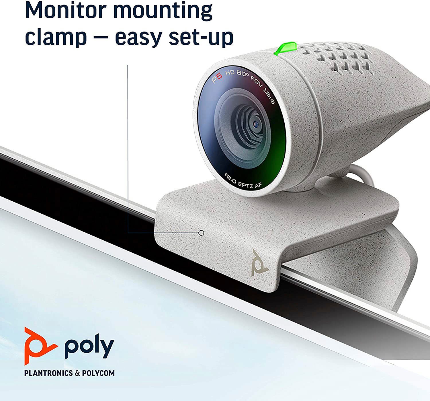 Poly Studio P5 USB HD Webcam (Full HD, Bundle mit Sync 20)