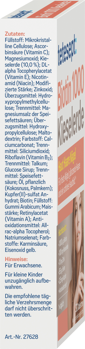 Biotin + Kieselerde Tabletten 30St., 30 g