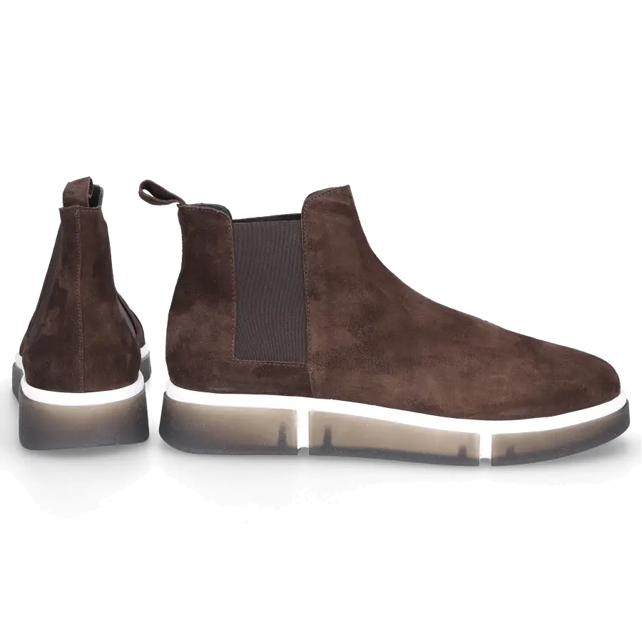V Design - Chelsea Boots BEATLESS Kalbsveloursleder - braun