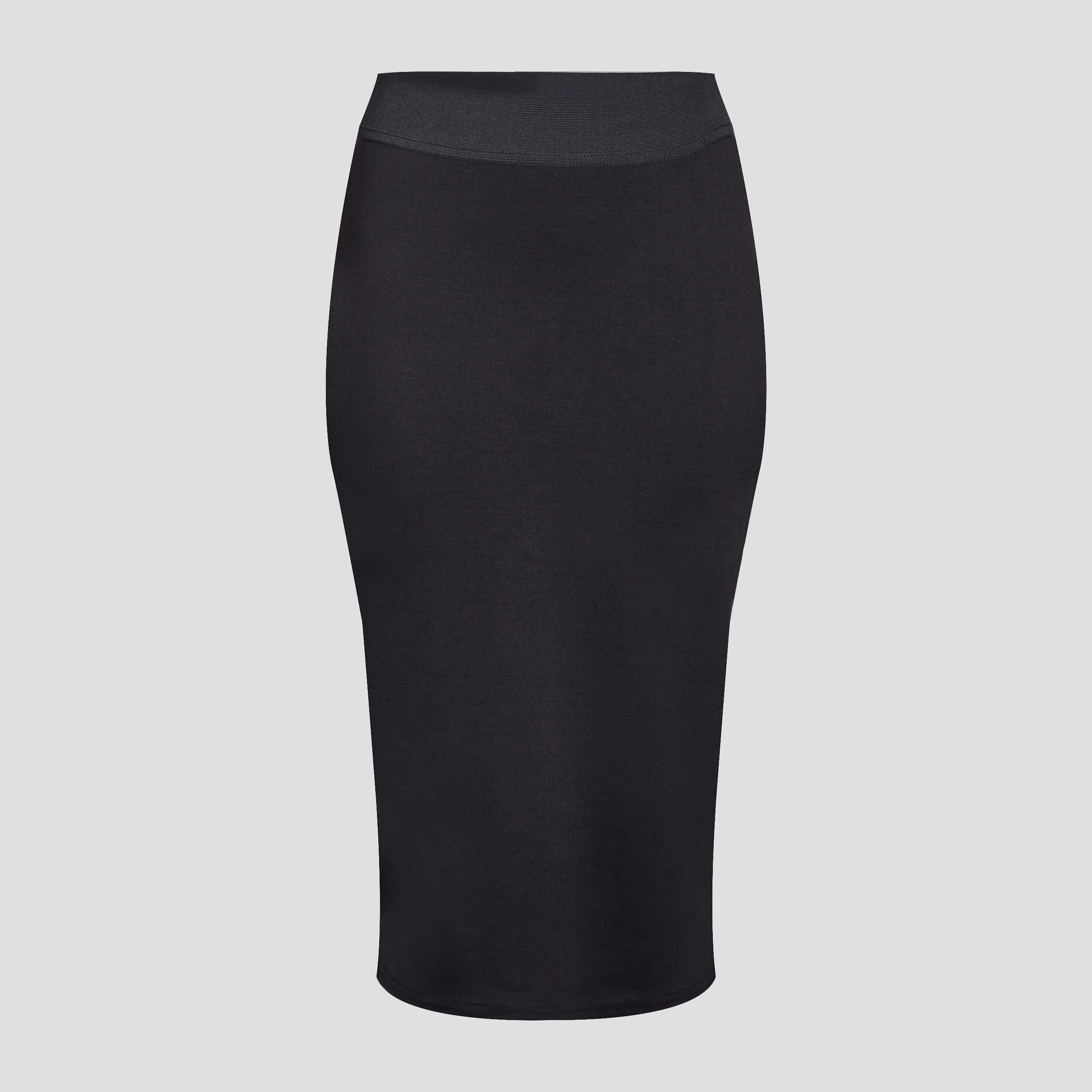 Jupe crayon taille élastiquée noir femme | La Halle