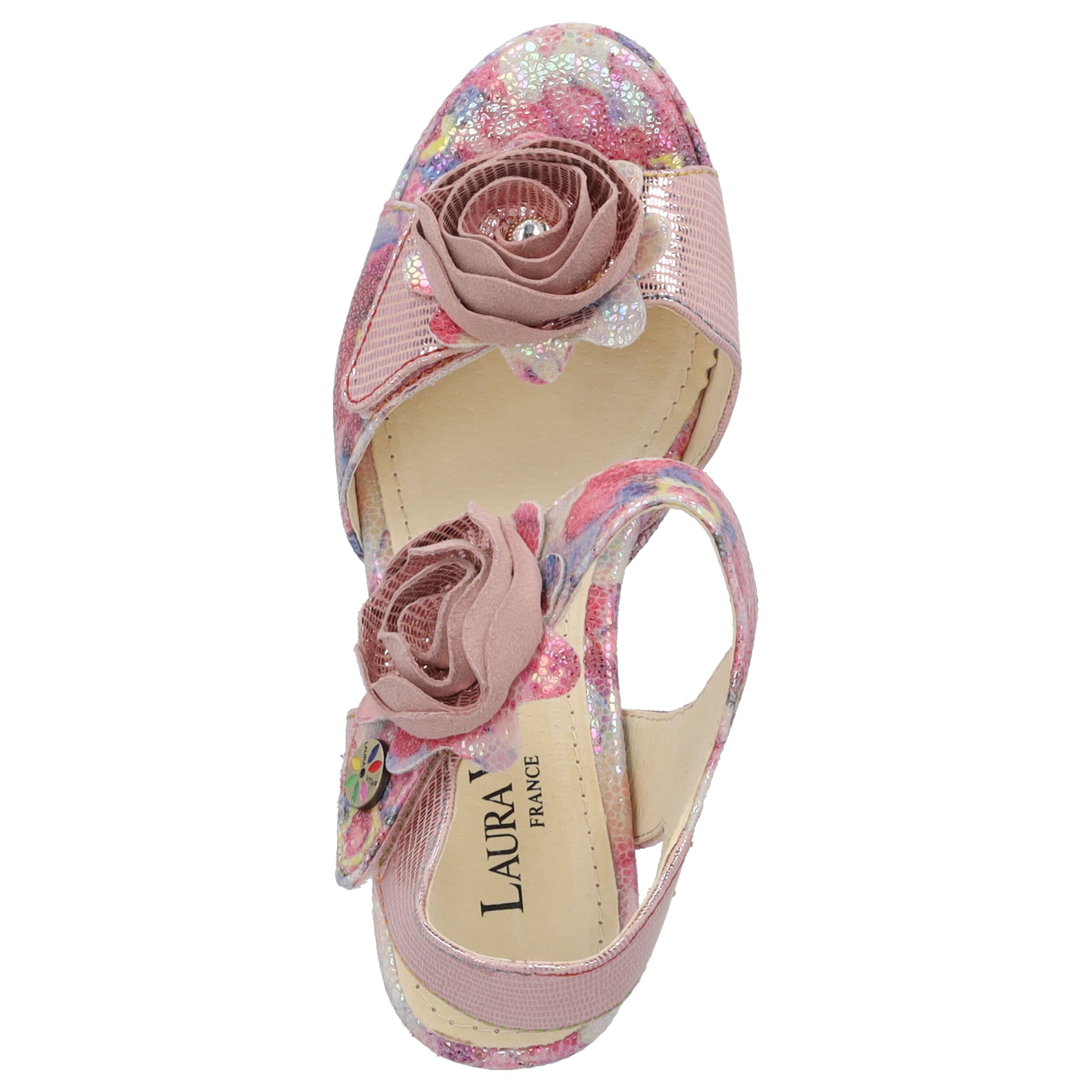 Laura Vita Hicao 624, Plateau-Sandaletten, Damen, Rosa