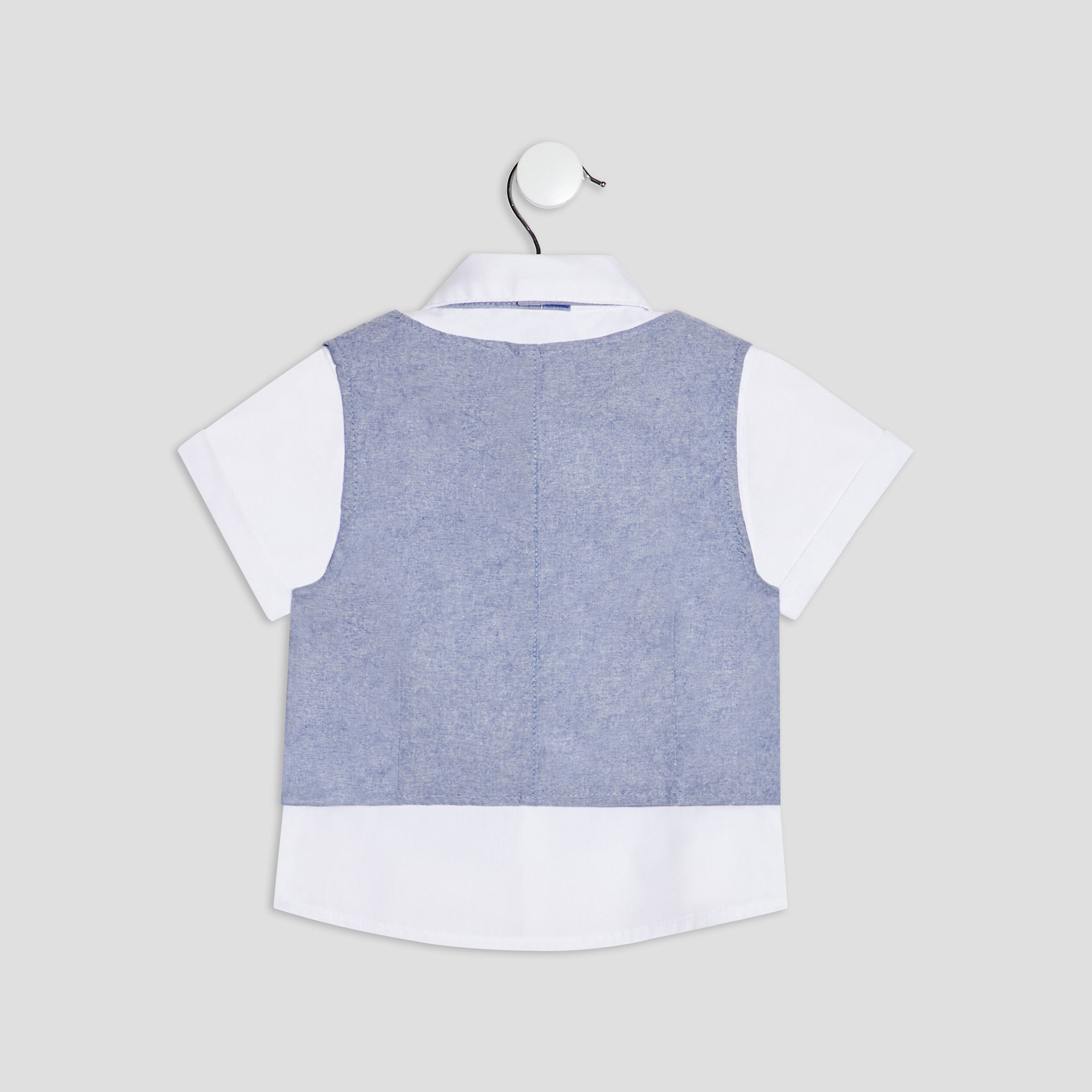 Ensemble 3 pièces bleu bébé garçon | La Halle