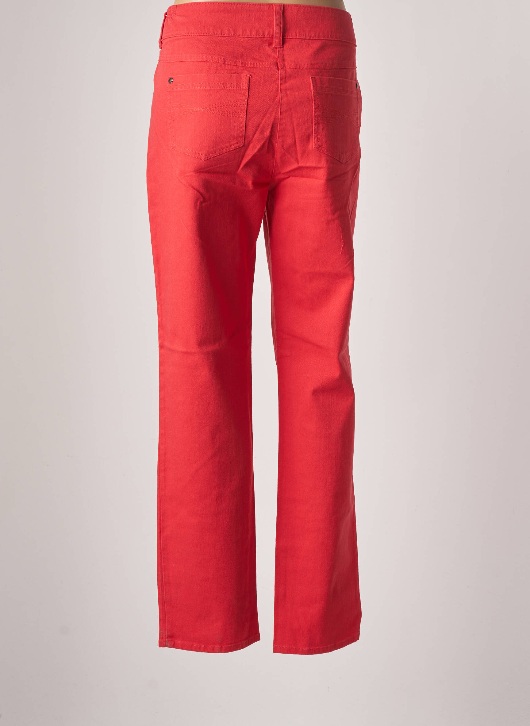 Jac Jac Jeans Coupe Slim Femme couleur rouge