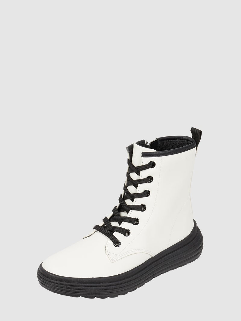 Boots in Leder-Optik Modell 'Phaolae' in weiß