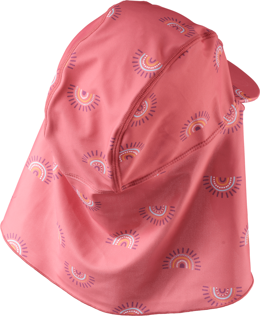 Bademütze mit Regenbogen-Muster, rosa, Gr. 48/49, 1 St