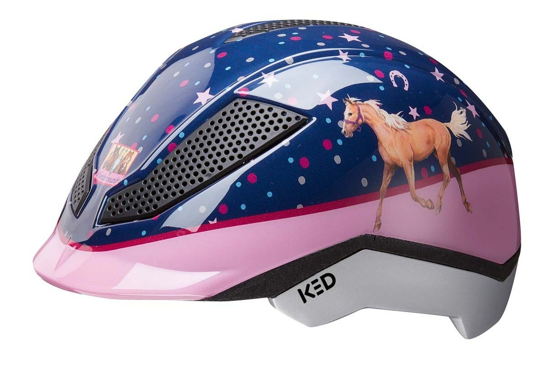 KED Helmsysteme Kinderfahrradhelm, Kinder Fahrrad/Reithelm PINA C&R