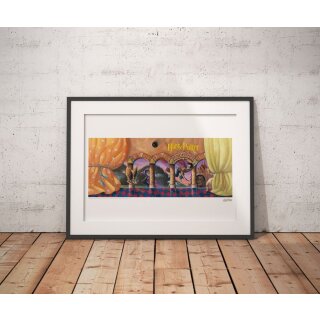 Harry Potter Kunstdruck Philosopher's Stone Book Cover Artwork Limited Edition 42 x 30 cm