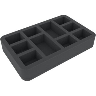 Feldherr 45 mm Half-Size Schaumstoffeinlage mit 10 Fächern