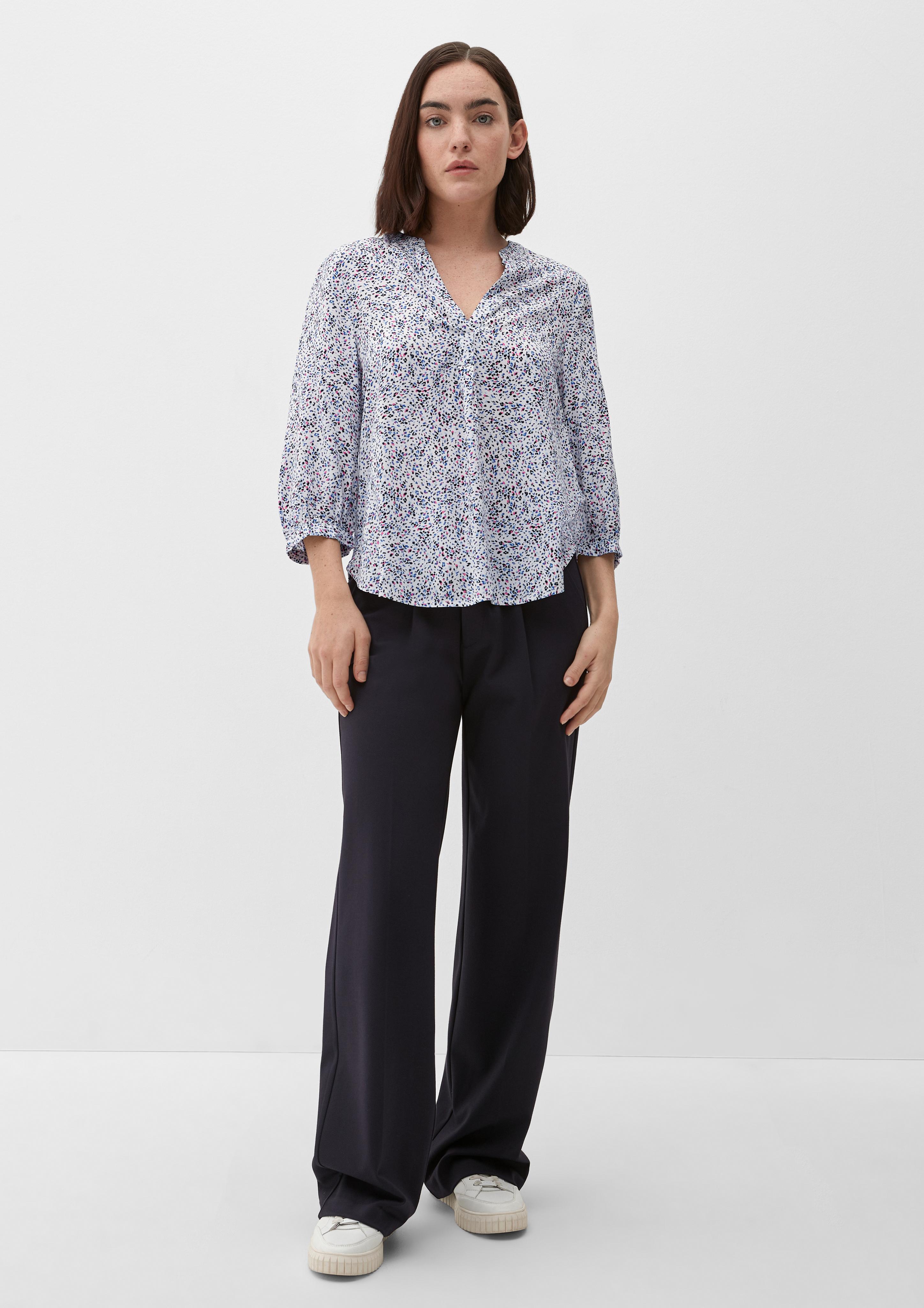Viskosebluse mit Tunika-Ausschnitt  2132607-02B6