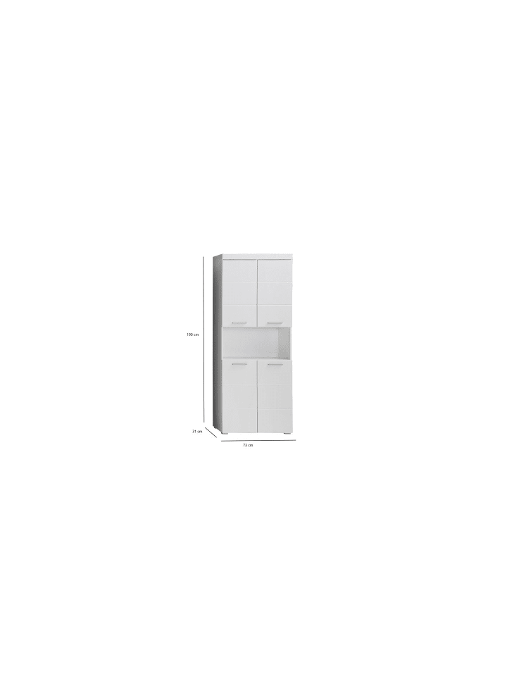 ebuy24 Badschrank AmandaMandoBea Weiß 73 x 31 cm günstig kaufen onesize