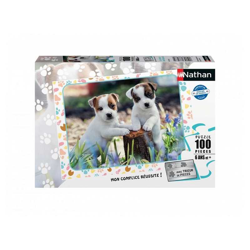 Puzzle les petits jack russell 100 pièces