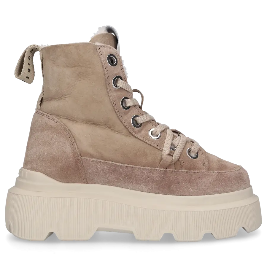 INUIKII - Snowboots MATILDA Veloursleder - grau