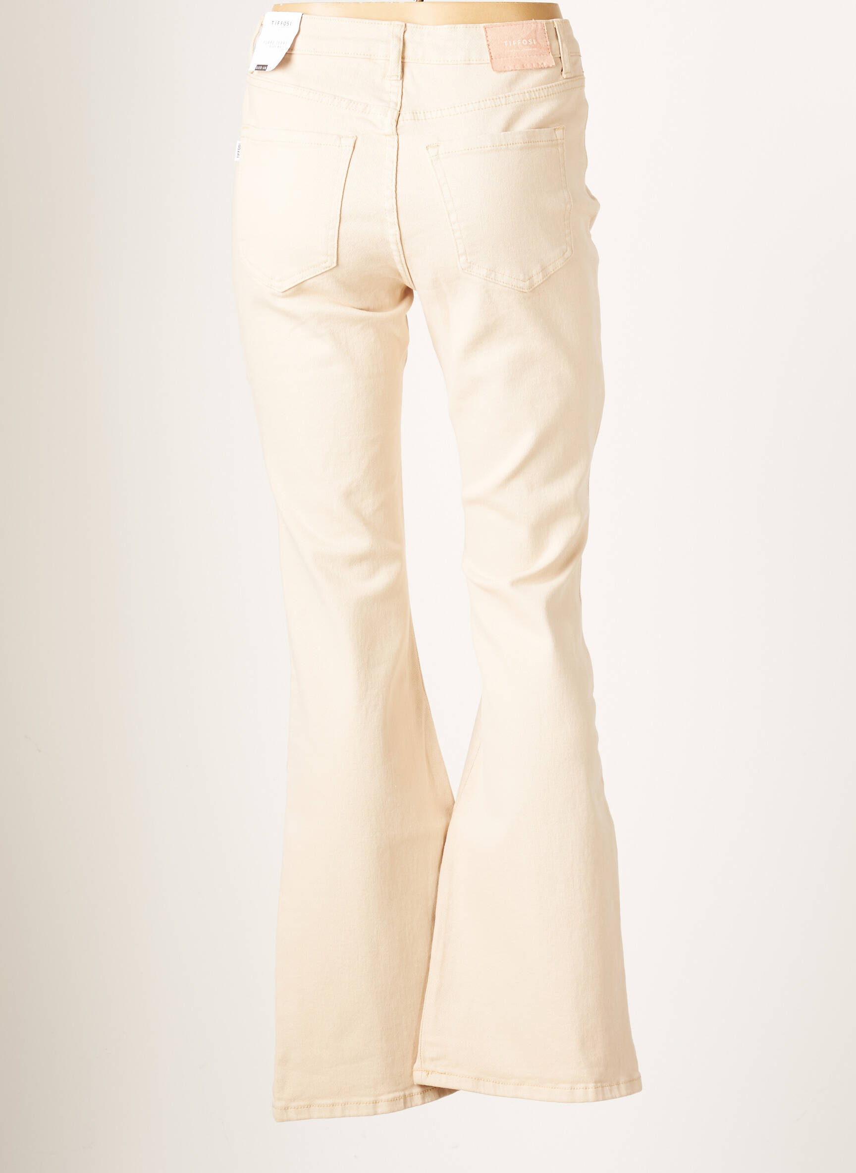 Tiffosi Jean Flare Femme couleur beige