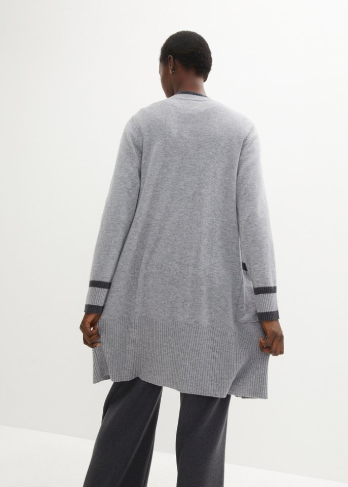 Wollstrickjacke mit Good Cashmere Standard®-Anteil