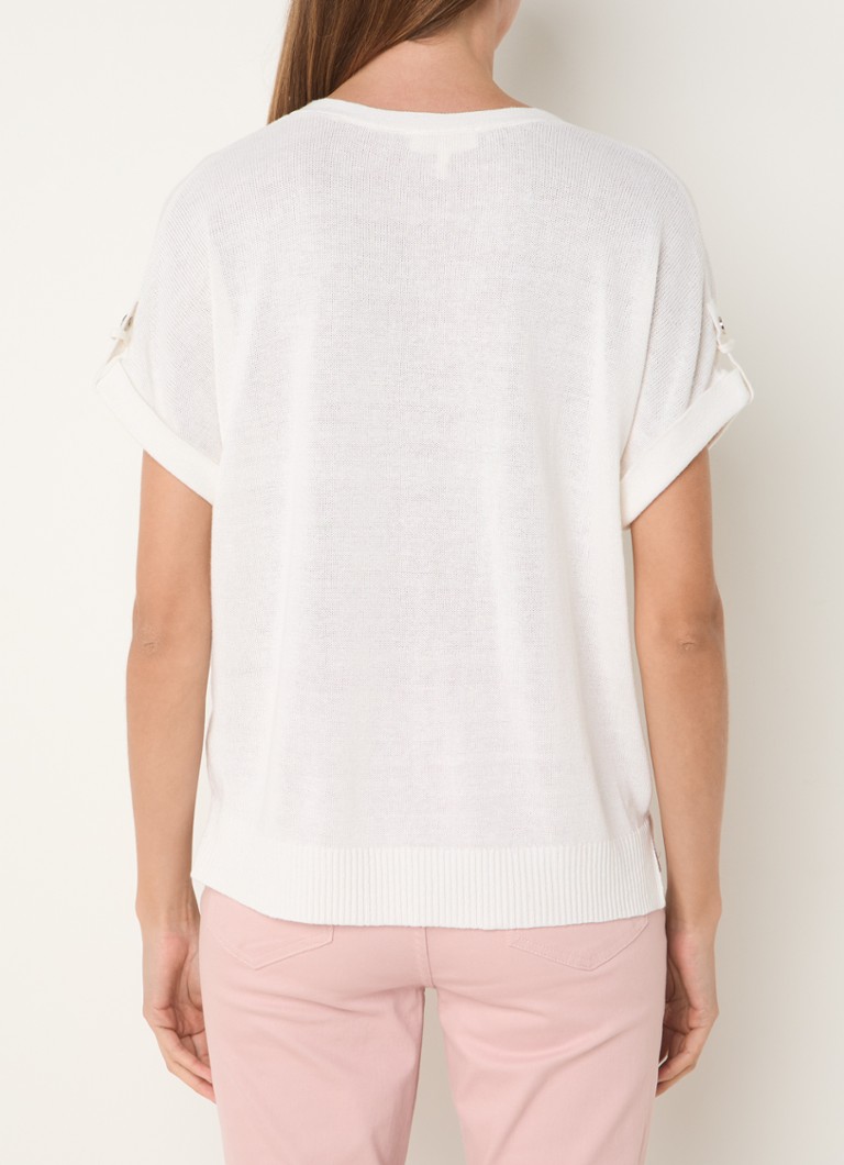 Top Laura di Phase Eight in pregiata maglia di misto lino.