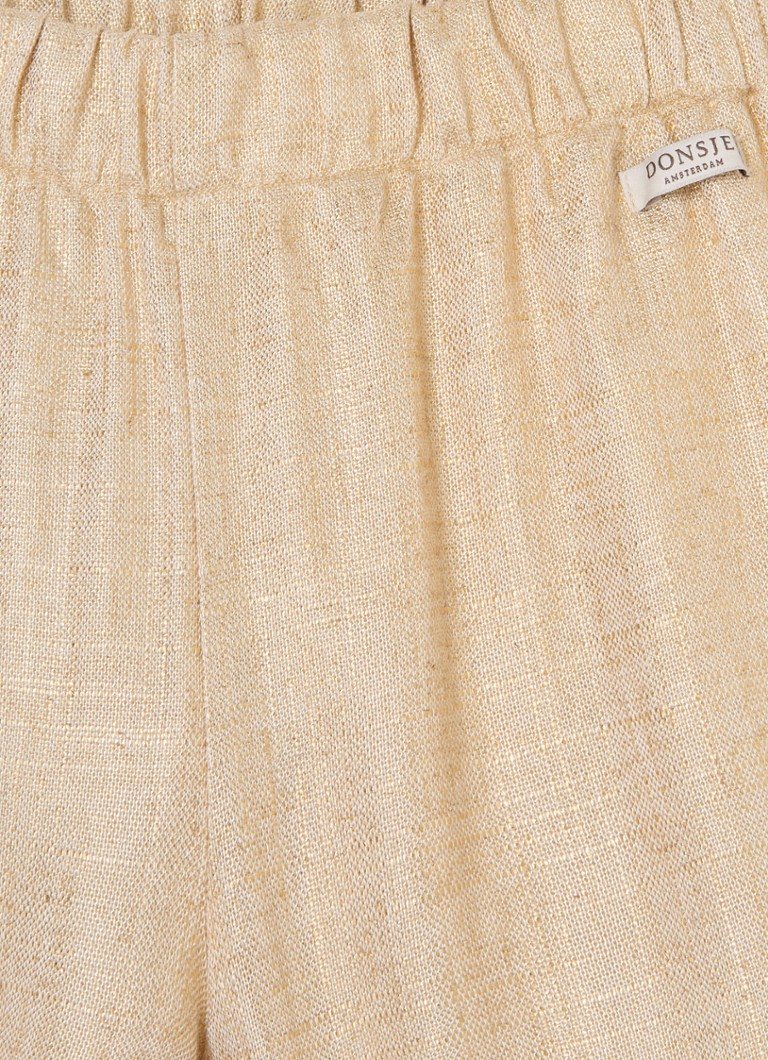 Pantaloni largi din amestec de in Donsje Amsterdam