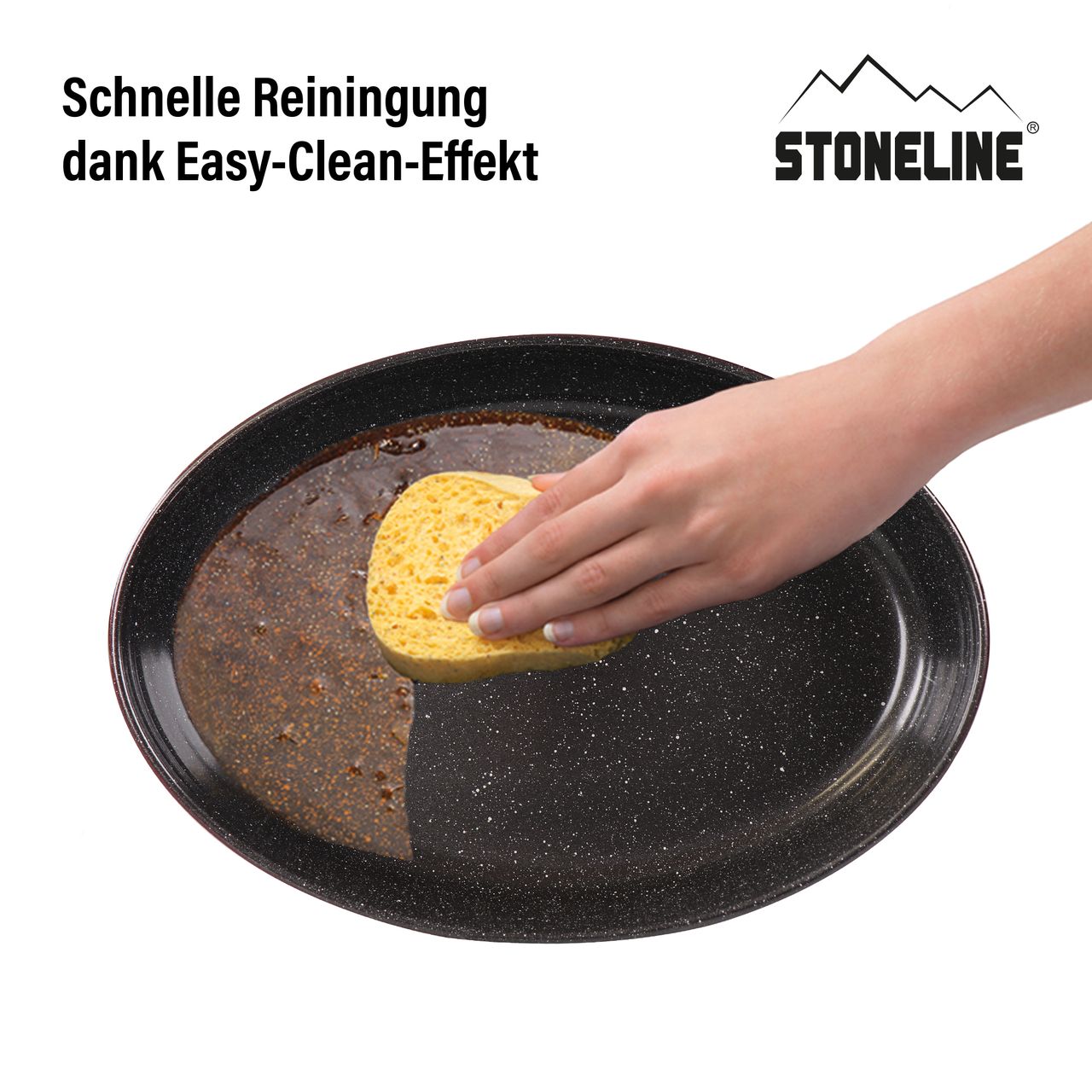 STONELINE® STONELINE Auflaufform aus Borosilikat mit Beschichtung, oval, 34,4 x 24,2 x 6,5 cm, 3,2 L