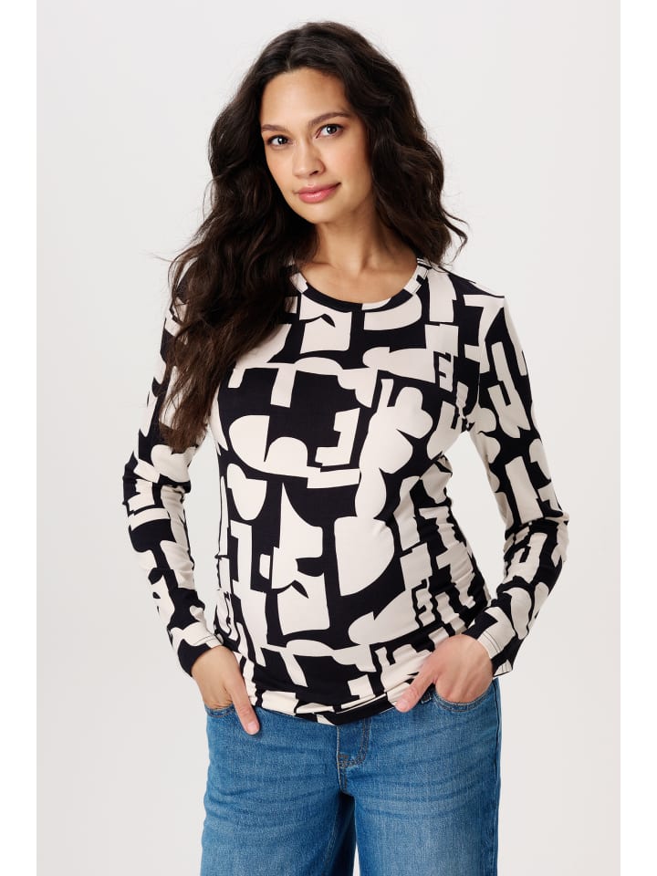 Noppies Langarmshirt Eura in Monochrome All Over Print günstig kaufen
