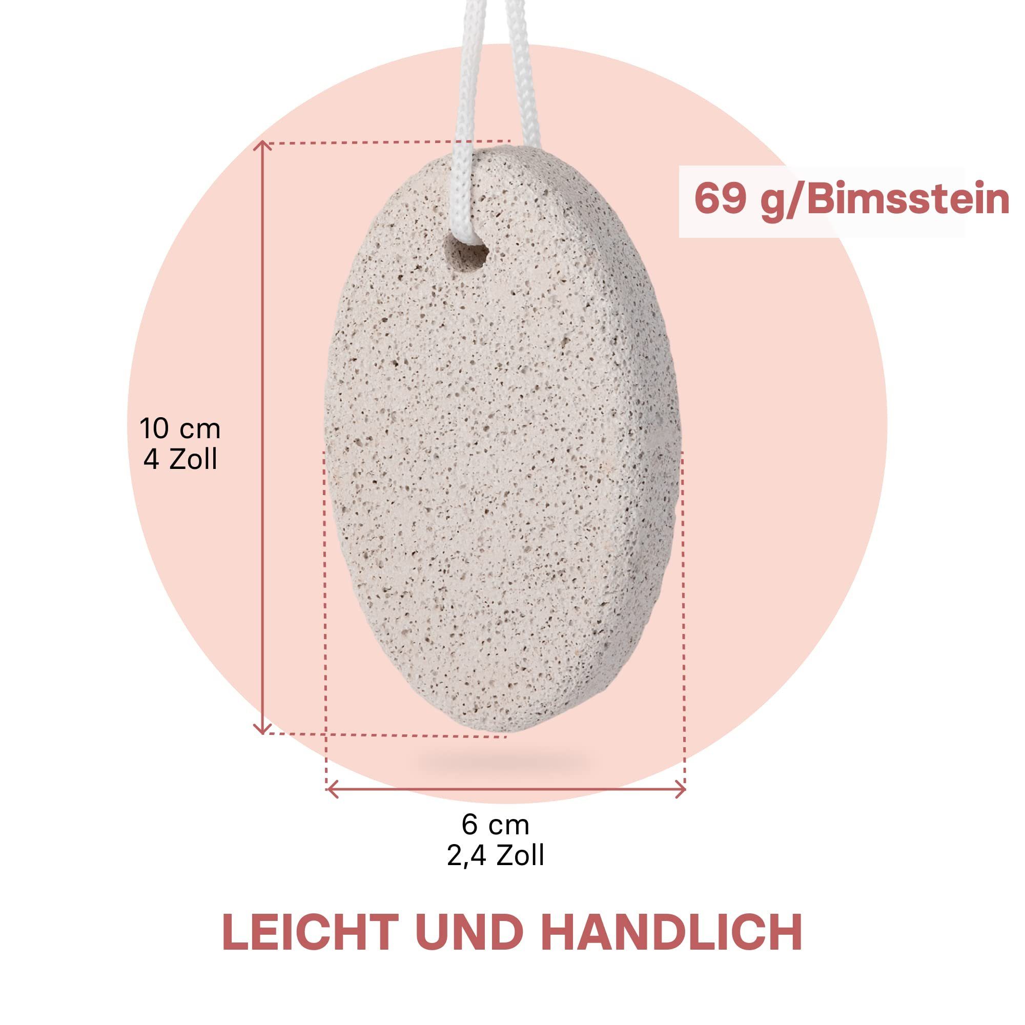 VALNEO Bimsstein Bimsstein für Hornhaut - 2er Set, Hornhautentferner - 2er Pack