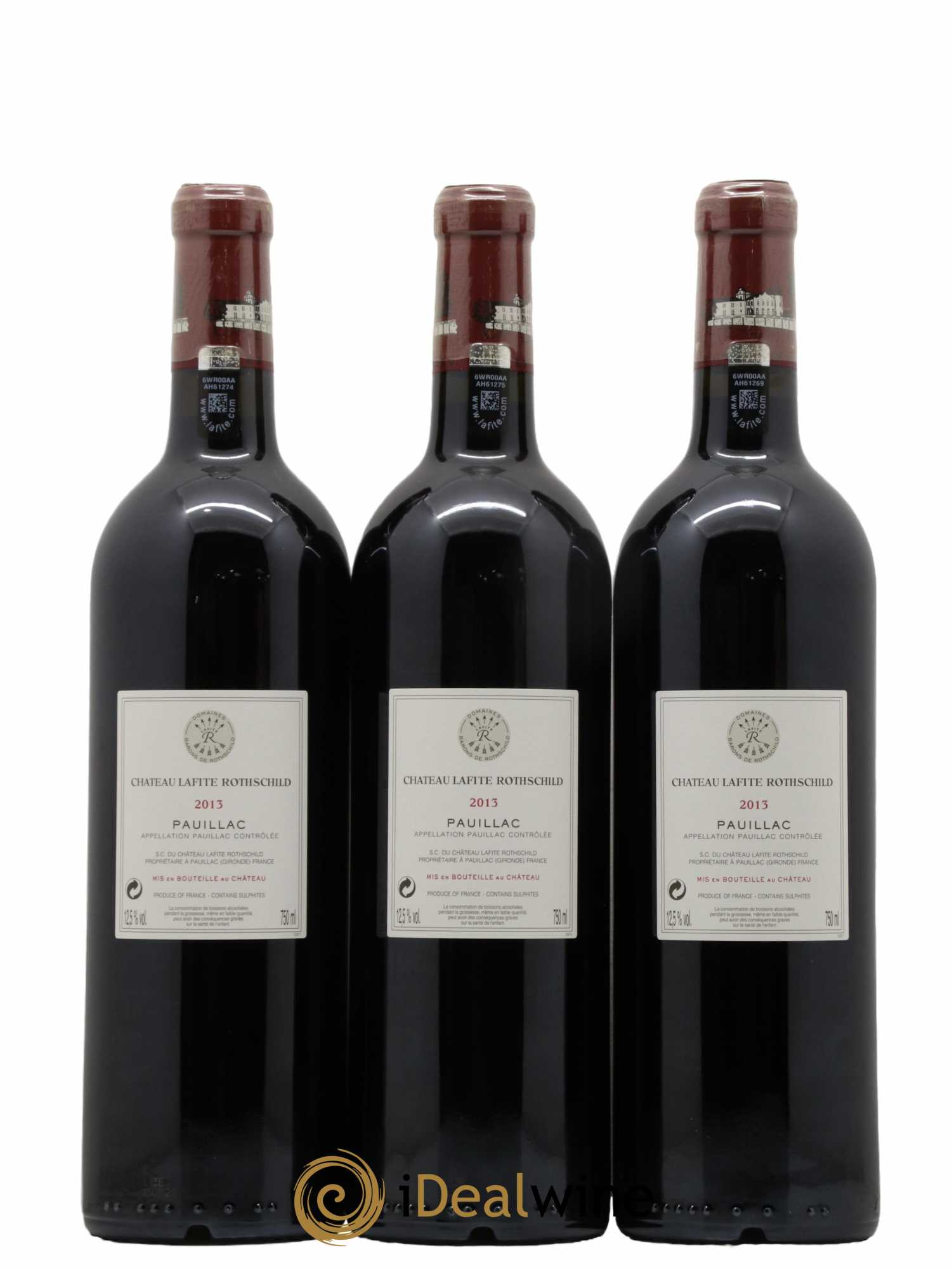 Château Lafite Rothschild 1er Grand Cru Classé  2013 - Lot de 6 Bouteilles