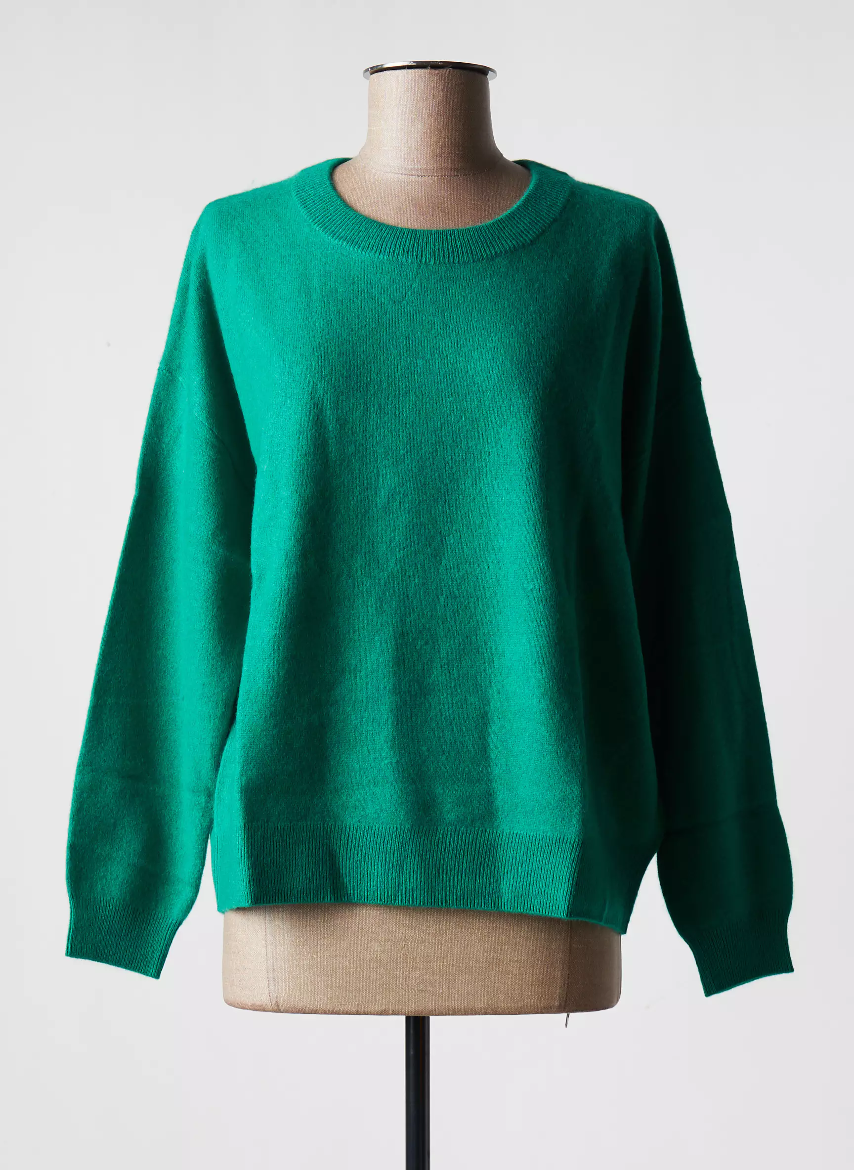 Les Tricots De Lea Pulls Femme couleur vert