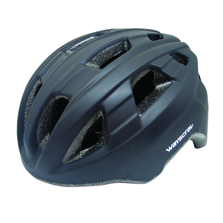 Fahrradhelm Urban von Wayscral, schwarz matt, Gr. M - ATU