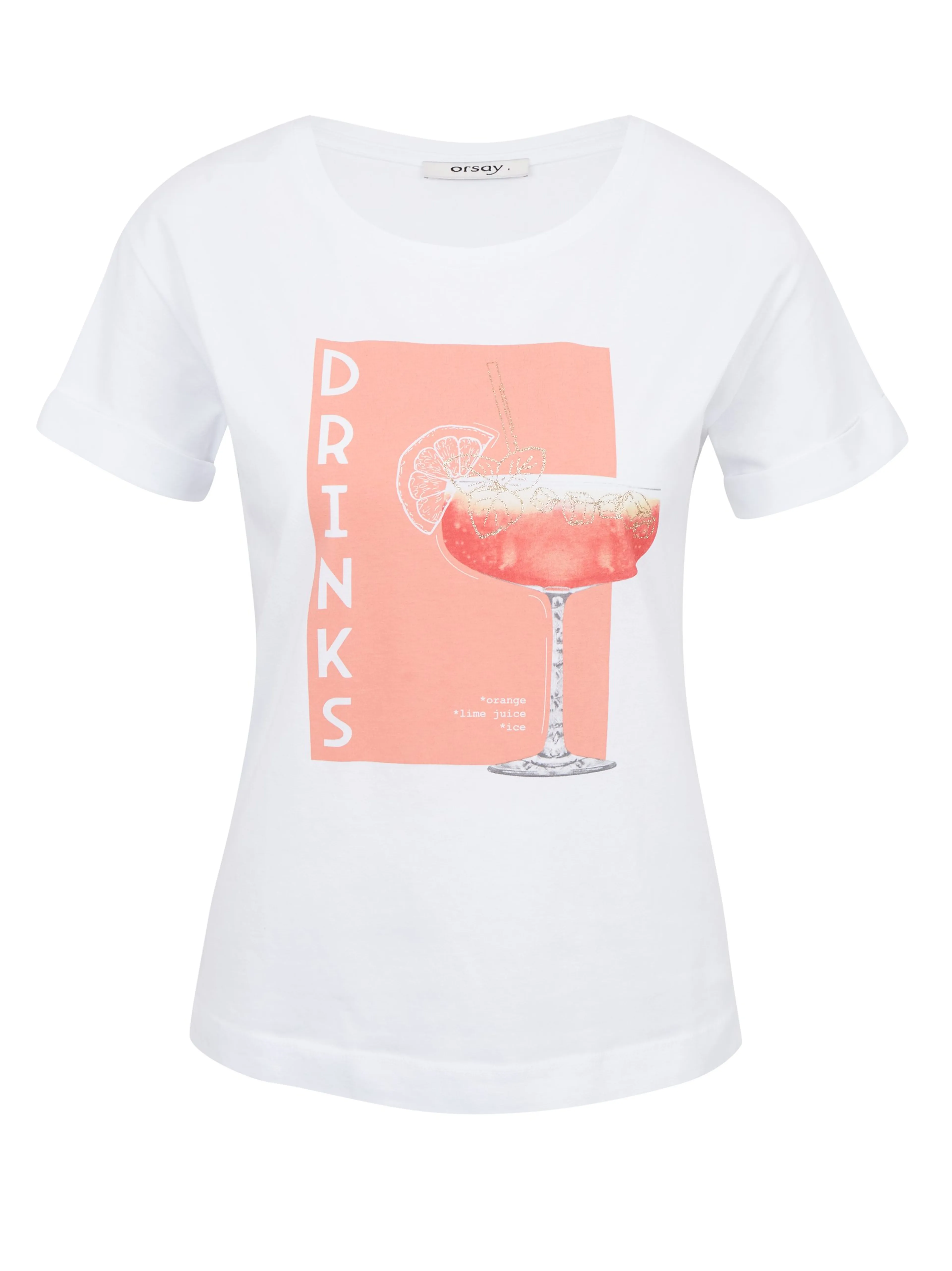Weißes ORSAY Damen-T-Shirt